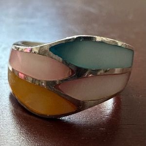 Man made ring from Mexico; size 7